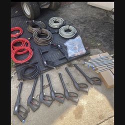 New Never Used Pressure Washer Hoses And Wands Extensions