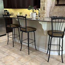3 Swivel Barstools  From The Barstool Co. 