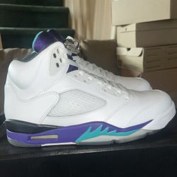 Size 9M (2013) Jordan 5 Grape - Pre Owned, Original Box