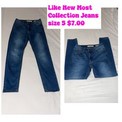 Like New Most Collection Jeans Size 5