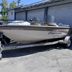 2001 Crestliner Fish hawk 1650 Aluminum Fishing Boat