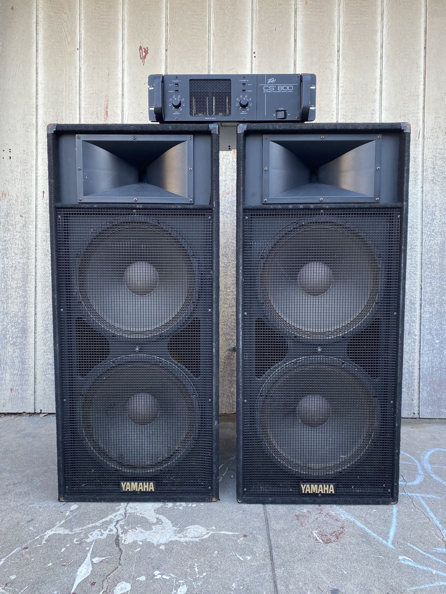 YAMAHA SPEAKERS+AMP
