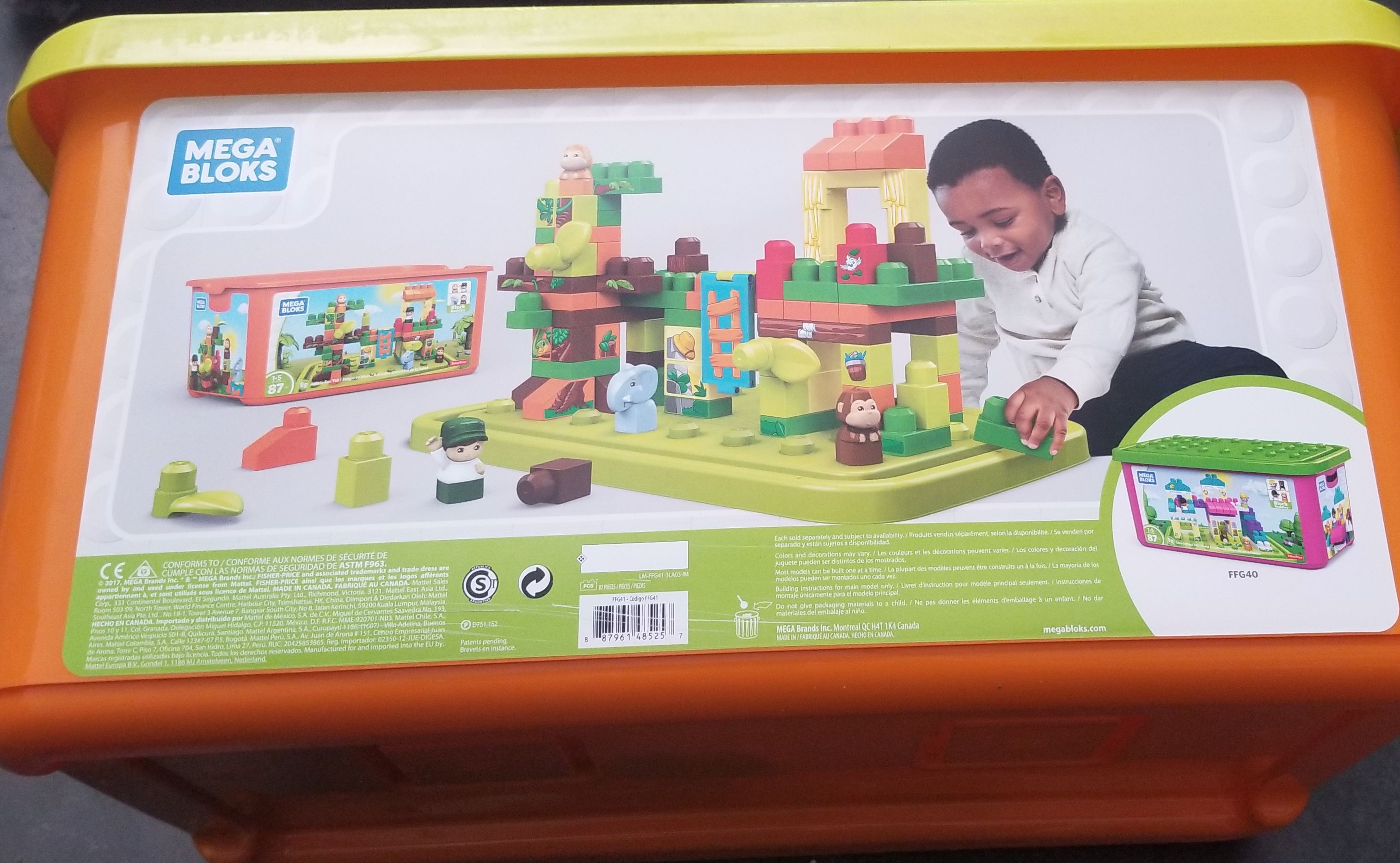 New Mega Bloks 87 Piece Sets Cozy Cottage Jungle Fun Tubs for