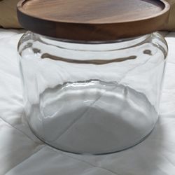 Anchor Hocking Glass Jar with Acacia Lid