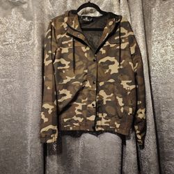 Volcom Camo Windbreaker Jacket Size S