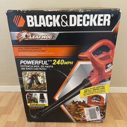 Black And Decker Leaf Hog Blower/Vacuum/Mulcher