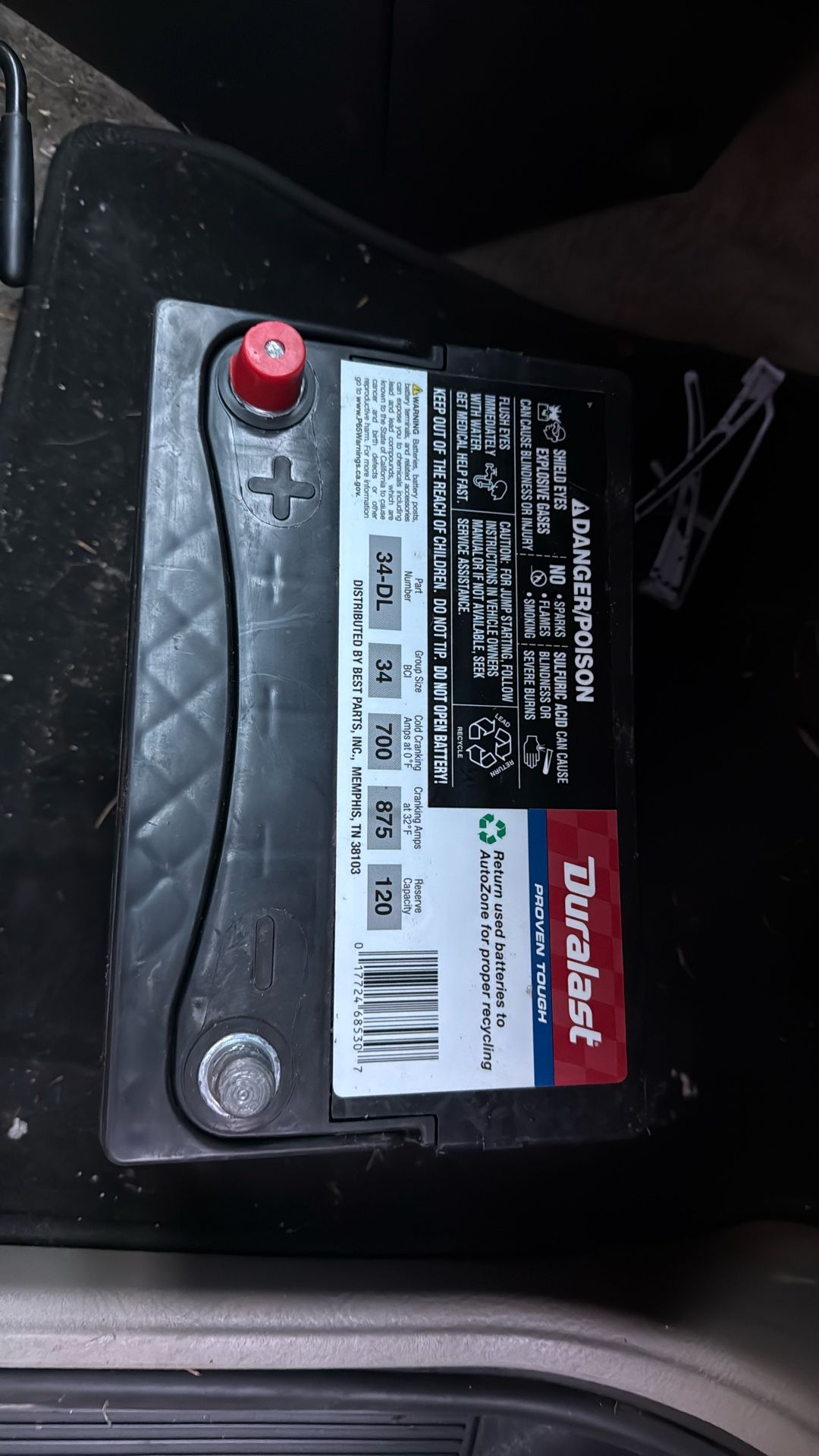 Duralast part number 34DL