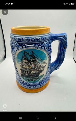 Vintage USS Constitution Boston Massachusetts Ceramic Mug