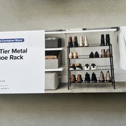 4-Tier Metal Shoe Rack