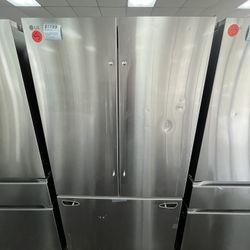 $1199 LG 27” Cu Ft Counter Depth SMART MAX French Door Refrigerator, 1 Yr Warranty