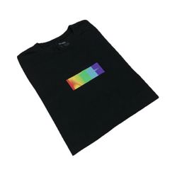 Kith Pride Rainbow Shirt Large L Black Gradient Box Logo Bogo SS19 Streetwear