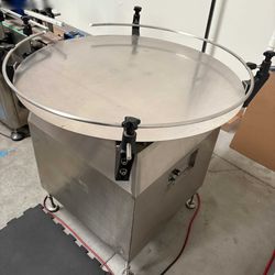 Accumulator Table - Rotates - 36 Inch - Works Great - Spins Great