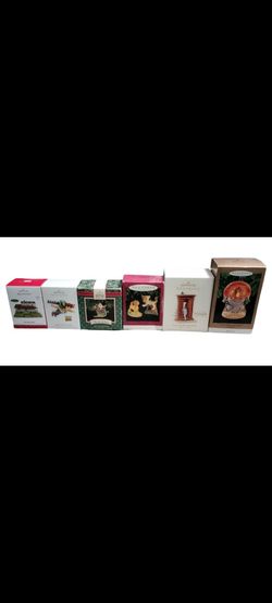 Vintage Hallmark Keepsake Ornaments Lot - Disney Lion King, Narnia, Toy Story, Waltons - All NIB!