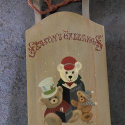 Wooden Sleigh Wall Hanging