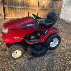 Craftsman GT500 lawnmower runs drives and cuts good  Recently work done  New battery  New carburetor  Oil changed  New oil and air filter 