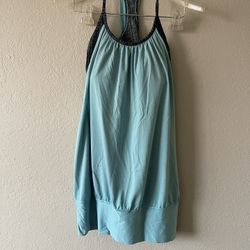 Lululemon, Womens Light Blue No Limit Built In Bra Athletic Tank Top, Size 8
