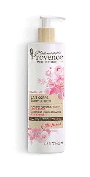 Made in France! Certified Organic Natural Rose Body Lotion with Peony Extract