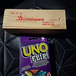 UNO FLIP VS DOMINOES Como Nuevo