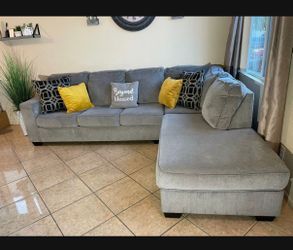 Beautiful Grey sectional couch from Ashley furniture