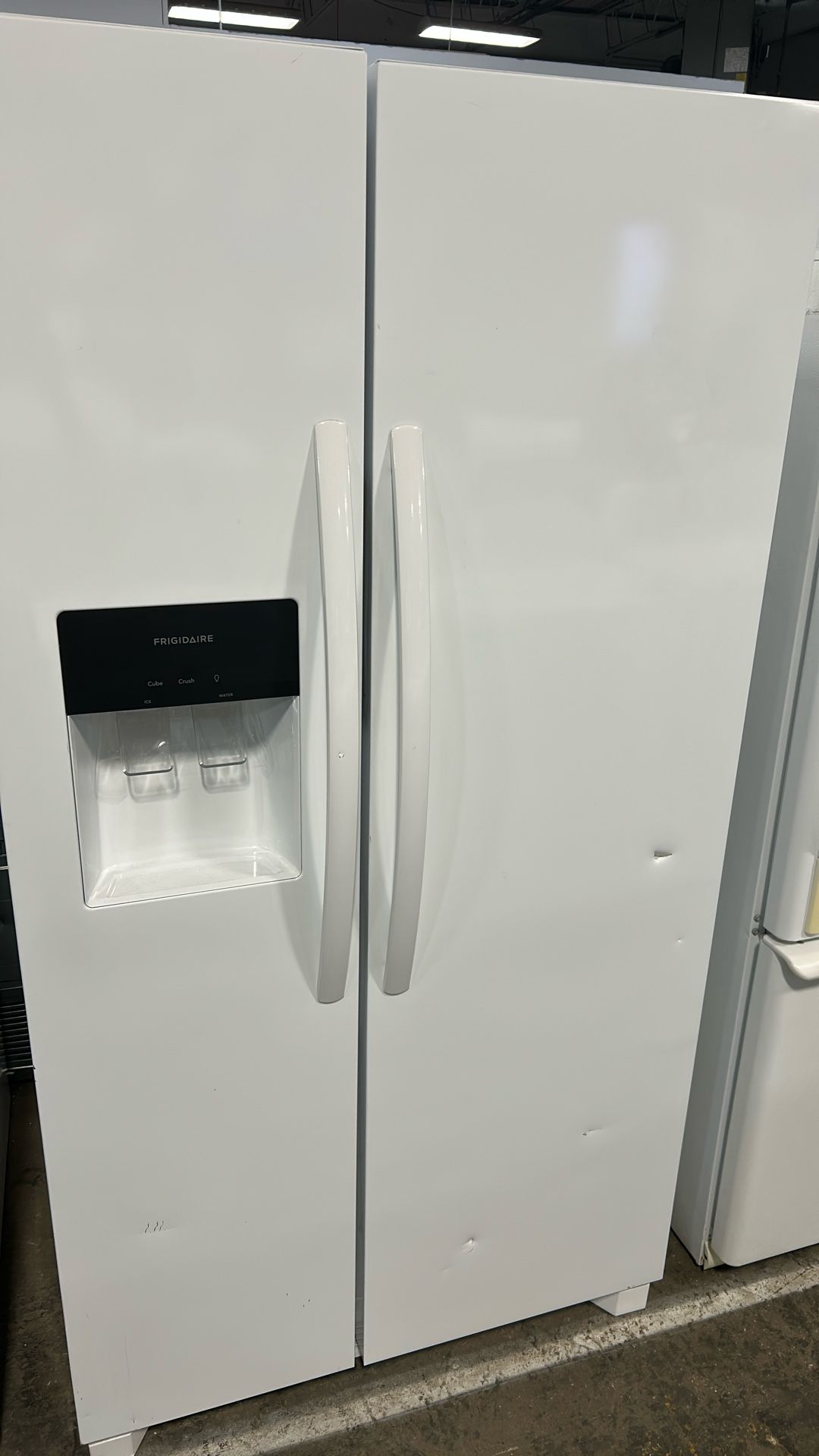 36” Inch Sidexside White Refrigerator Used