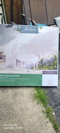 Boho hanging chair