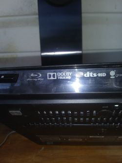 Sony sounds bar.sony dolby blue ray DVD player and a mini dvd play and 2 Sony speakers