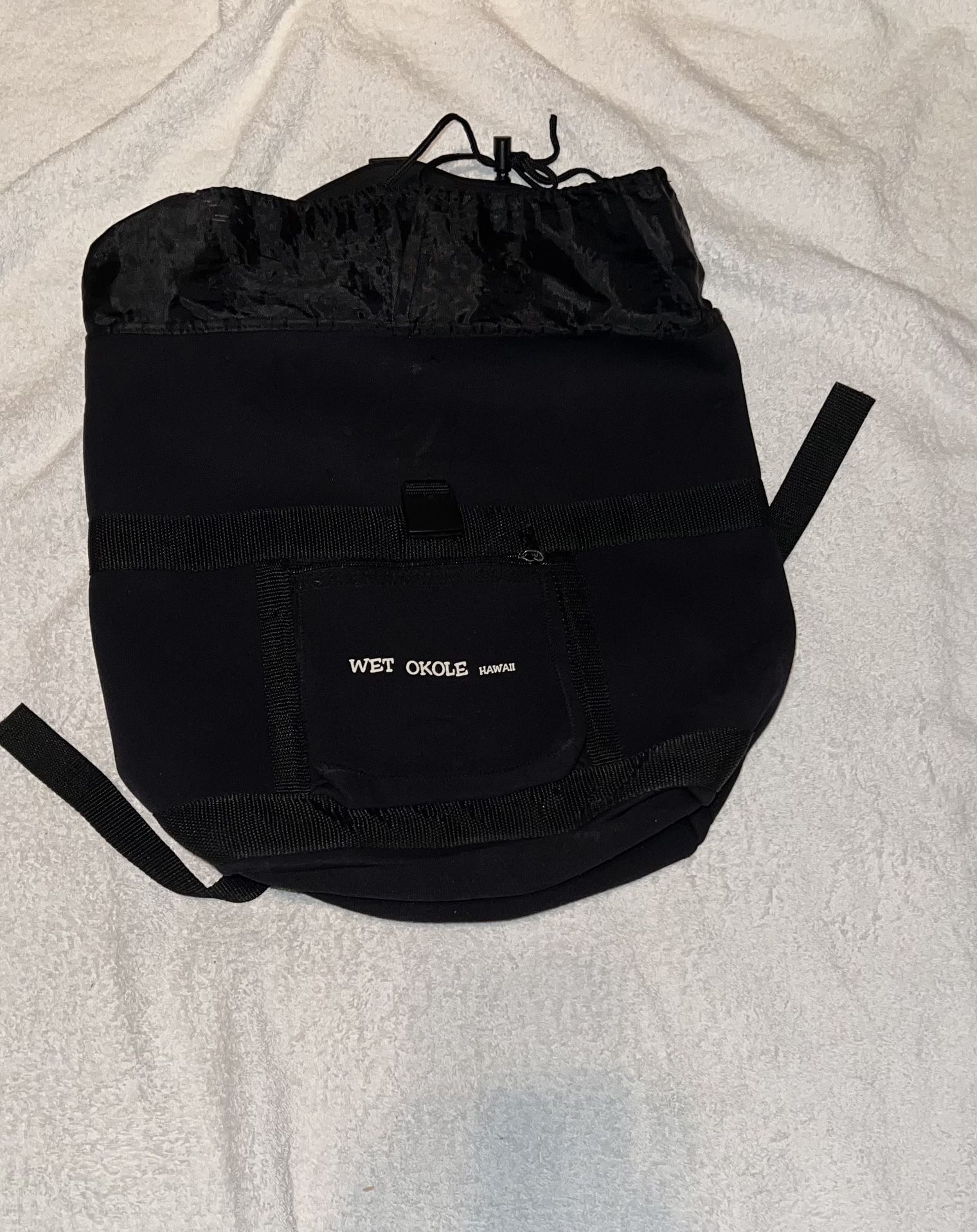 Wet Okole Hawaii Neoprene Black Backpack 