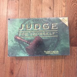 Judge For Yourself Special Edition Board Game Pressman #3635 New Sealed 90s Y2K