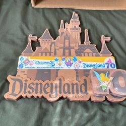 Disneyland 70th Anniversary Pin Collector's Board with Tinker Bell Pin – Limited Release