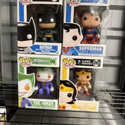 Funko Pop Batman Superman Wonder Woman Joker