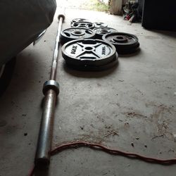 Olympic Weights With Bar