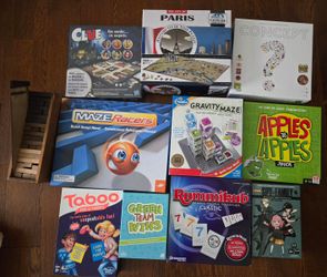 Huge Board Game & Puzzle Lot (11 Items - 2 BRAND NEW!)