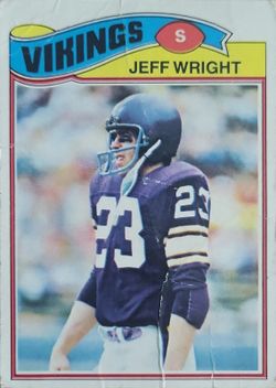 1977 Topps #169 Jeff Wright Football Card