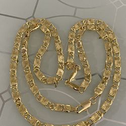 18k GPL Beautiful Ladies Chain Necklace 18” 24” 5mm