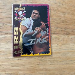 WWF IRS autograph card