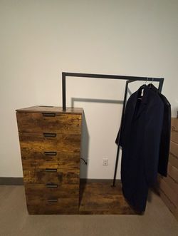 Drawer dresser, Cloth rack & Charge station (Combined)