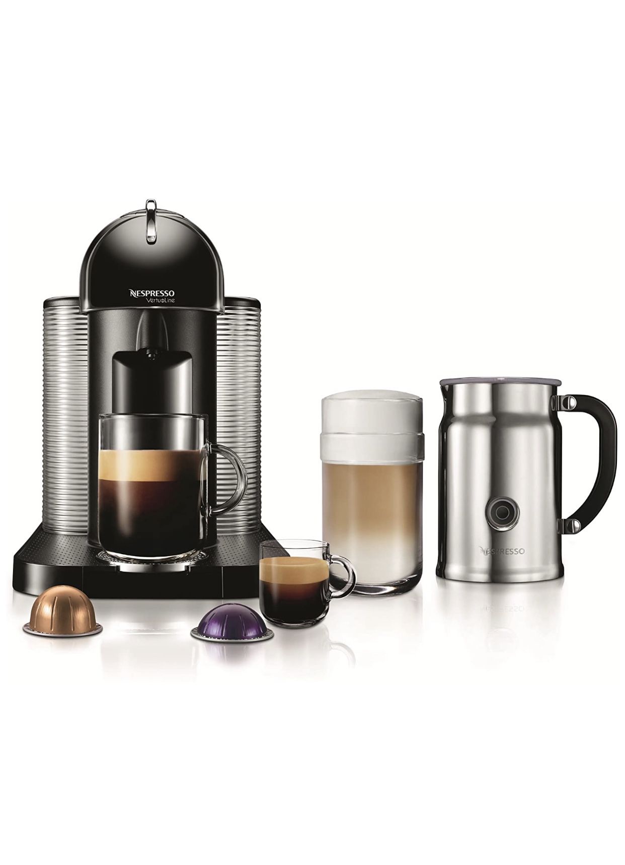 Nespresso VertuoLine with Milk Frother and Storage Stand