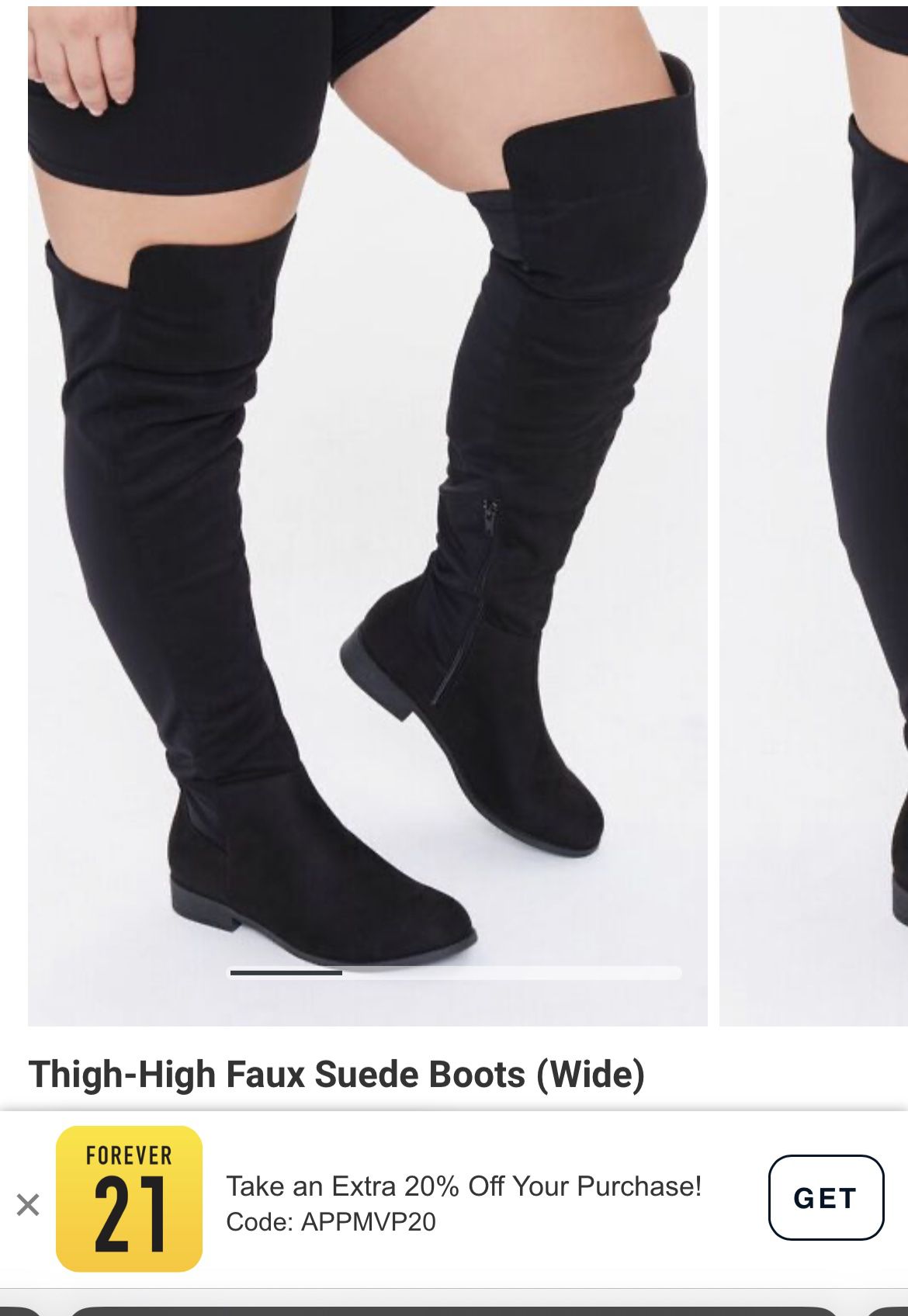 Wide Calf Thigh High Boots-NEVER WORN!