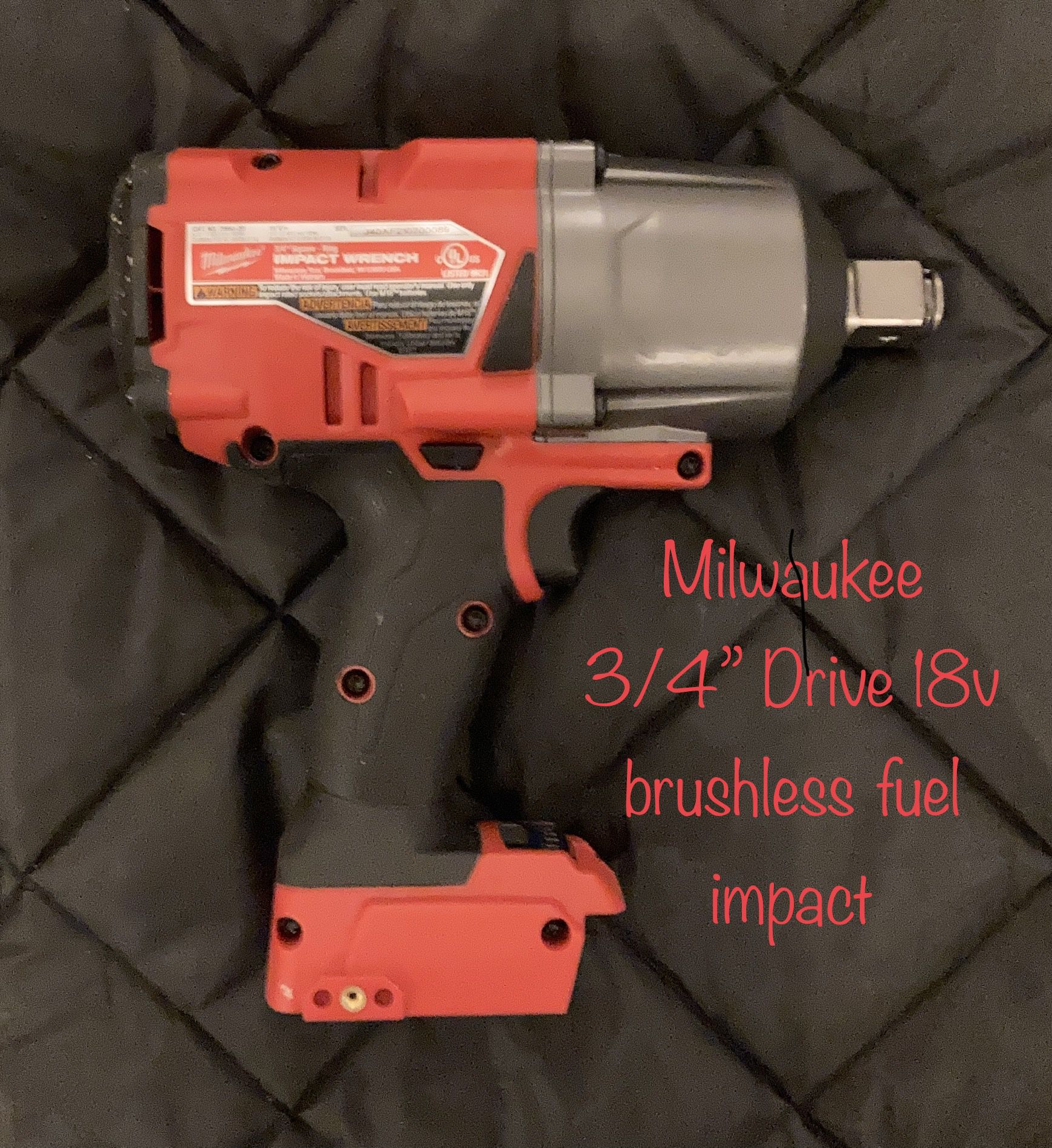 Milwaukee 2864-20 3/4” Drive 20v Li-ion Brushless FUEL Impact New! 