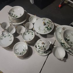 Meito Norleans China, Livonia dogwood pattern Made in Occupied Japan