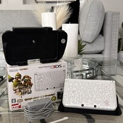 Nintendo 3DS XL - MH4 Airou White Pack - Comes W/ 128 GB and 1000+ Games