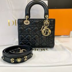 Black Dior Shoulder Bag