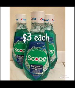 Crest Scope Mouthwash $3