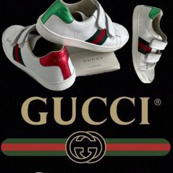 Ten Gucci Ace Leather Sneaker 