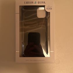 Carson Quinn Iphone 11/XR Black Leather Case