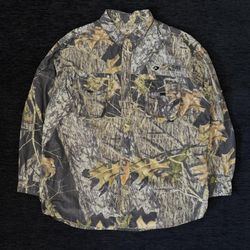 MOSSY OAK CAMO BUTTON UP SHIRT