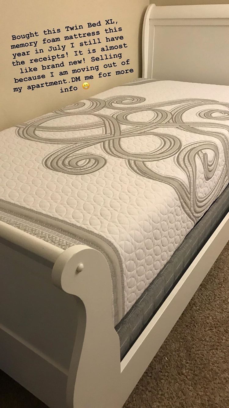 White Bed Frame And Box Spring (NEED GONE ASAP)