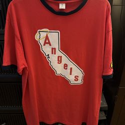 Los Angeles Angels Shohei Ohtani 17 Nikon Red T Shirt Adult XL Short Sleeve