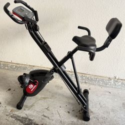 2 Color Exercise Bike Magnetic Bike Fitness Bike Cycle Folding Stationary Bike