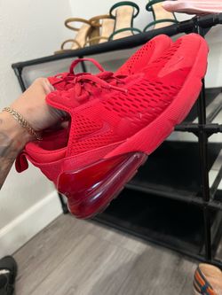Nike air max 270s university red, size 5y